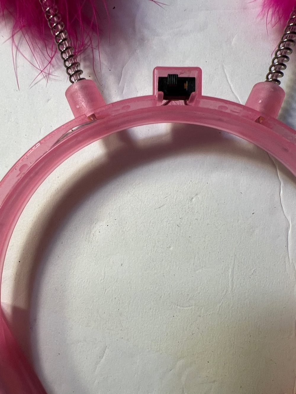 Pink Feather Pom Headband for Kids - Picture 9 of 12